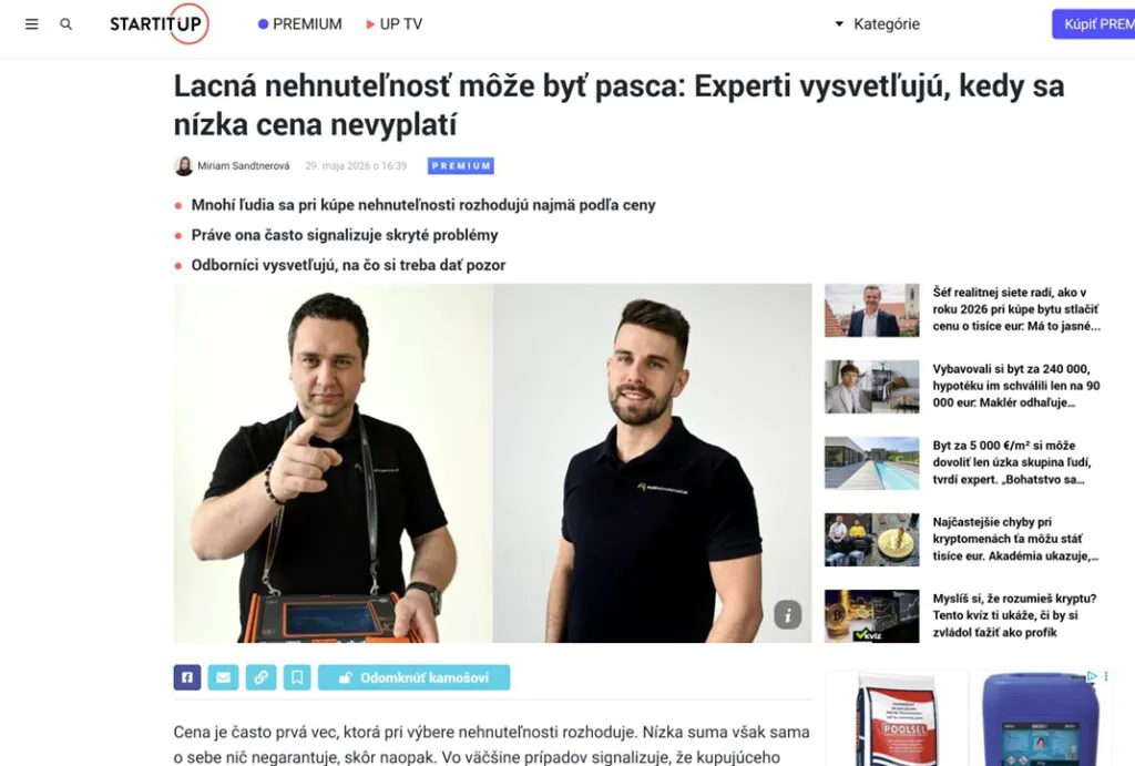 lacná nehnuteľnosť môže byť pasca